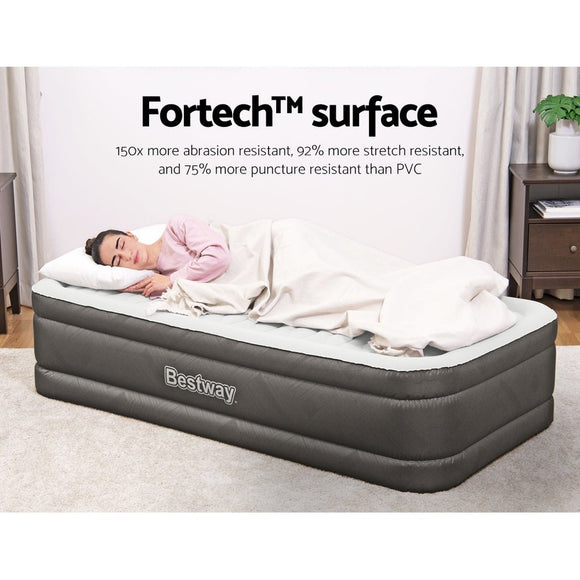 Bestway Air Mattress Single Inflatable Bed 46cm Airbed Grey - RnR Galore