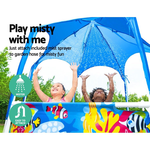 Bestway Kids Pool 183x51cm Steel Frame Swimming Play Pools Canopy 930L - RnR Galore