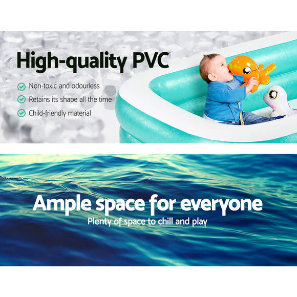 Bestway Kids Pool 200x146x48cm Inflatable Above Ground Swimming Pools 450L - RnR Galore
