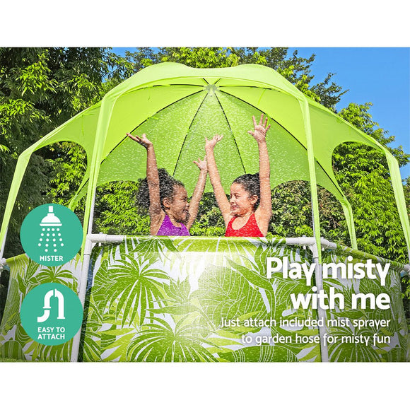 Bestway Kids Pool 244x51cm Steel Frame Swimming Play Pools Canopy 1688L - RnR Galore