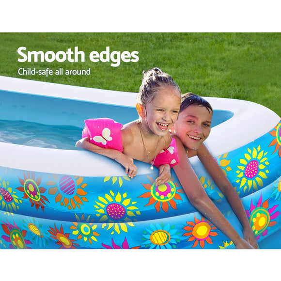 Bestway Kids Pool 305x183x56cm Inflatable Above Ground Swimming Pools 1161L - RnR Galore