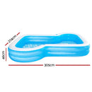 Bestway Kids Pool 305x274x46cm Inflatable Above Ground Swimming Pools 1207L - RnR Galore