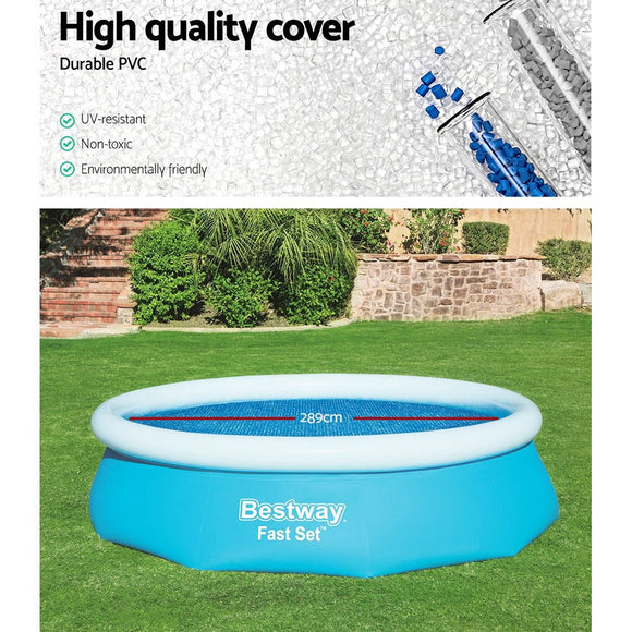 Bestway Pool Cover Fits 3.05m/10ft Round Swimming Pool PVC Blanket 2.89m - RnR Galore