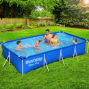 Bestway Swimming Pool 400x211x81cm Steel Frame Above Ground Pools 5700L - RnR Galore