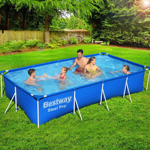 Bestway Swimming Pool 400x211x81cm Steel Frame Above Ground Pools 5700L - RnR Galore