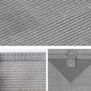 Caravan Privacy Screen Roll Out Awning 3.4x1.95M End Wall Side Sun Shade Grey - RnR Galore