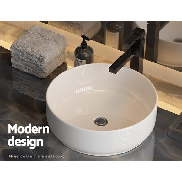 Cefito Bathroom Basin Ceramic Vanity Sink Hand Wash Bowl 35x12cm - RnR Galore