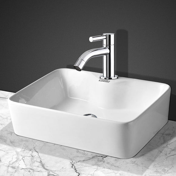 Cefito Bathroom Basin Ceramic Vanity Sink Hand Wash Bowl 48x38cm - RnR Galore