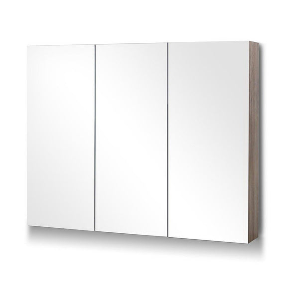 Cefito Bathroom Mirror Cabinet 900x720mm Oak - RnR Galore