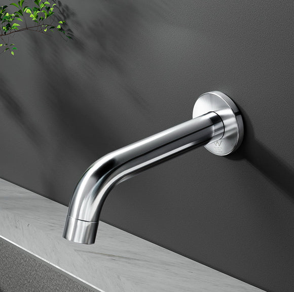 Cefito Bathroom Mixer Spout Wall Bath Tap Round Shower Bathtub Chrome - RnR Galore