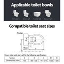 Cefito Electric Bidet Toilet Seat Cover Bathroom Spray Water Wash V Shape - RnR Galore