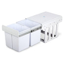 Cefito Pull Out Bin Kitchen Double Basket 2X15L White - RnR Galore