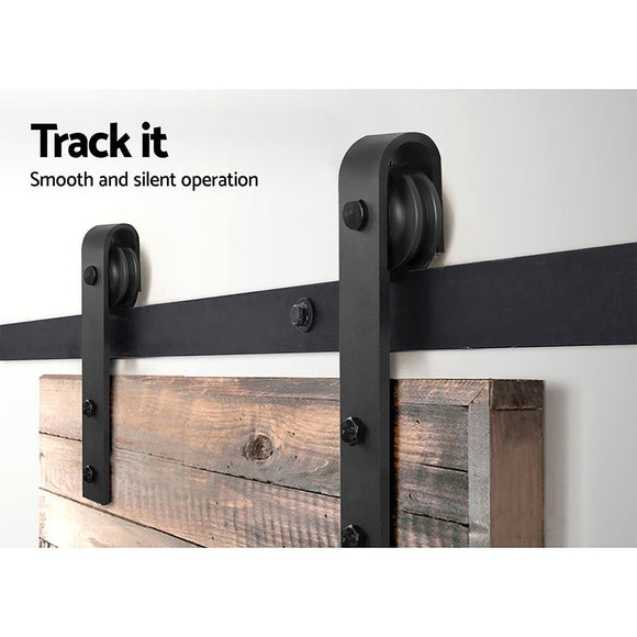 Cefito Sliding Barn Door Hardware Track Set 3.66m - RnR Galore