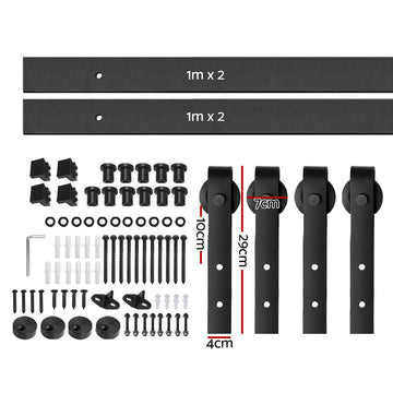 Cefito Sliding Barn Door Hardware Track Set 4m - RnR Galore