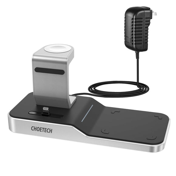 CHOETECH T316 4 - in - 1 Wireless Charging Station for iPhone/Apple Watch/iPod and all Qi Wireless Cell phones - RnR Galore