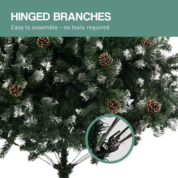 Christabelle 1.2m Pre Lit LED Christmas Tree Decor with Pine Cones Xmas Decorations - RnR Galore