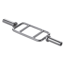 Chrome Olympic Tricep Bar Barbell Heavy Duty with Spring Collars - RnR Galore