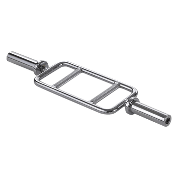 Chrome Olympic Tricep Bar Barbell Heavy Duty with Spring Collars - RnR Galore