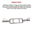 Chrome Olympic Tricep Bar Barbell Heavy Duty with Spring Collars - RnR Galore