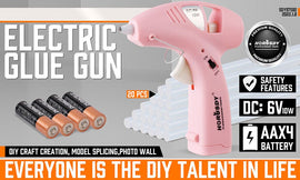 Cordless Hot Glue Gun 20 Glue Sticks & Batteries Included Craft DIY Repair Tool - RnR Galore