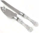 Cutting Cake Knife and Silver Blade Cake Server Set Wedding Anniversary Engagement Birthday Party Gift Boxed - RnR Galore