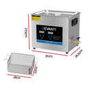 Devanti 10L Ultrasonic Cleaner Heater Cleaning Machine Timer Industrial 240W - RnR Galore