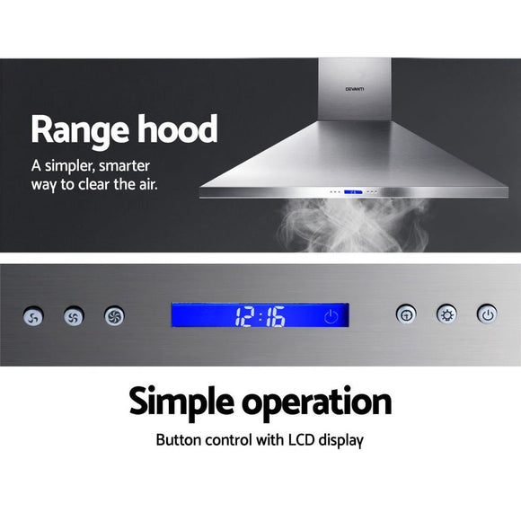 Devanti 1500mm Range Hood 150cm BBQ Commercial Rangehood - RnR Galore