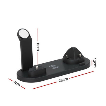 Devanti 4 - in - 1 Wireless Charger Dock Multi - function Charging Station for Phone - RnR Galore