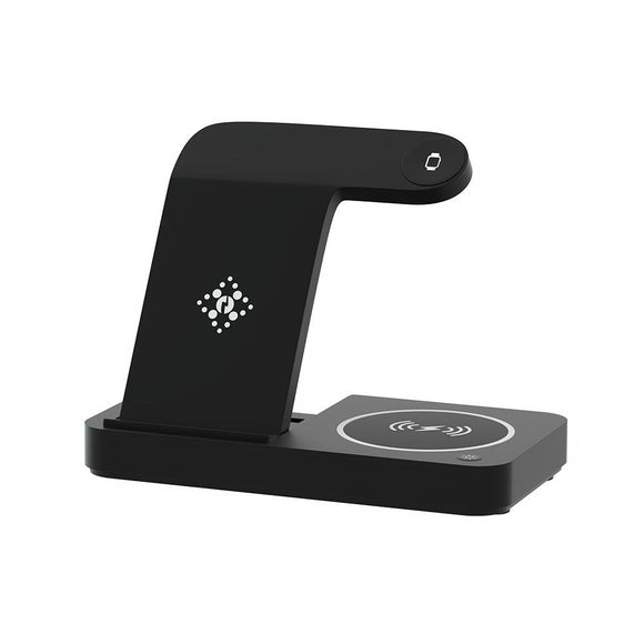 Devanti 4 - in - 1 Wireless Charger Station Fast Charging for Phone Black - RnR Galore