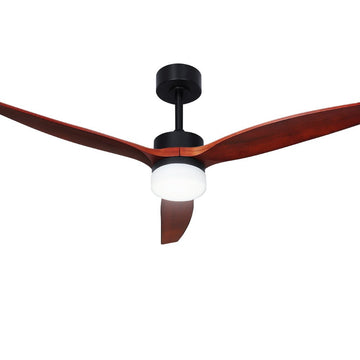 Devanti 52'' Ceiling Fan AC Motor 3 Blades w/Light - Dark Wood - RnR Galore