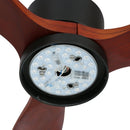 Devanti 52'' Ceiling Fan AC Motor 3 Blades w/Light - Dark Wood - RnR Galore