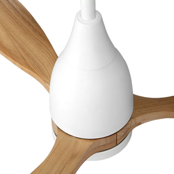 Devanti 52'' Ceiling Fan AC Motor w/Light w/Remote - Light Wood - RnR Galore