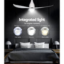 Devanti 52'' Ceiling Fan DC Motor LED Light Remote Control - White - RnR Galore