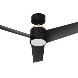 Devanti 52'' Ceiling Fan DC Motor w/Light w/Remote - Black - RnR Galore