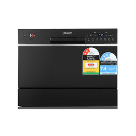 Devanti 6 Place Settings Benchtop Dishwasher Black - RnR Galore