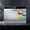 Devanti 6 Place Settings Benchtop Dishwasher Sliver - RnR Galore