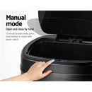 Devanti 68L Motion Sensor Bin Rubbish Automatic Black - RnR Galore