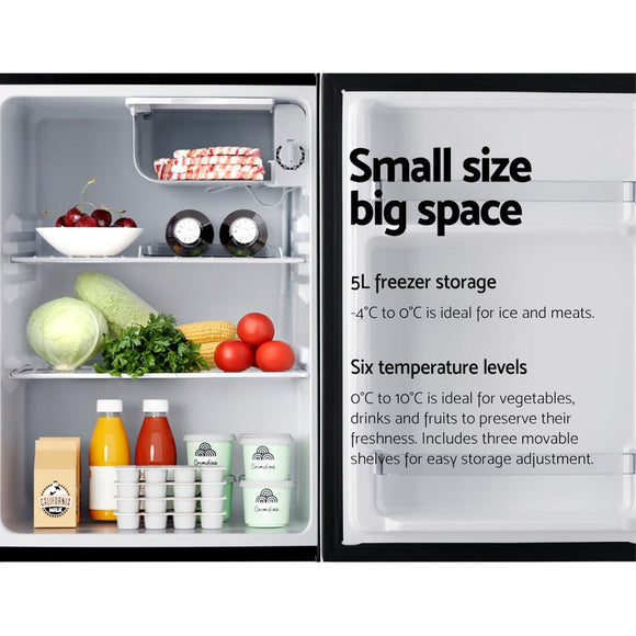 Devanti 70L Bar Fridge Black - RnR Galore