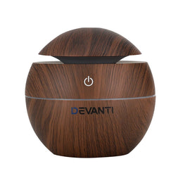 Devanti Aroma Diffuser Aromatherapy Dark Wood 130ml - RnR Galore