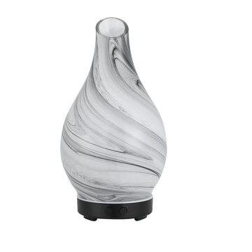 Devanti Aromatherapy Aroma Diffuser Essential Oil Humidifier LED Glass Marble - RnR Galore