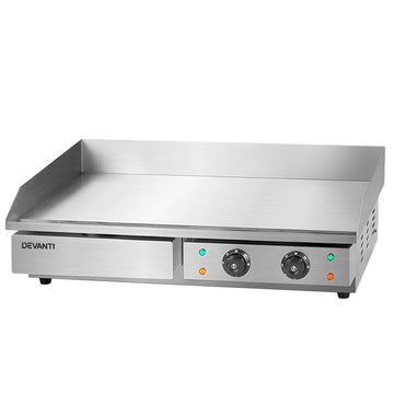 Devanti Commercial Electric Griddle 73cm BBQ Grill Plate 4400W - RnR Galore