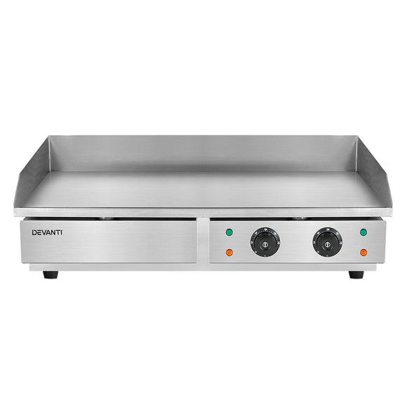 Devanti Commercial Electric Griddle 73cm BBQ Grill Plate 4400W - RnR Galore