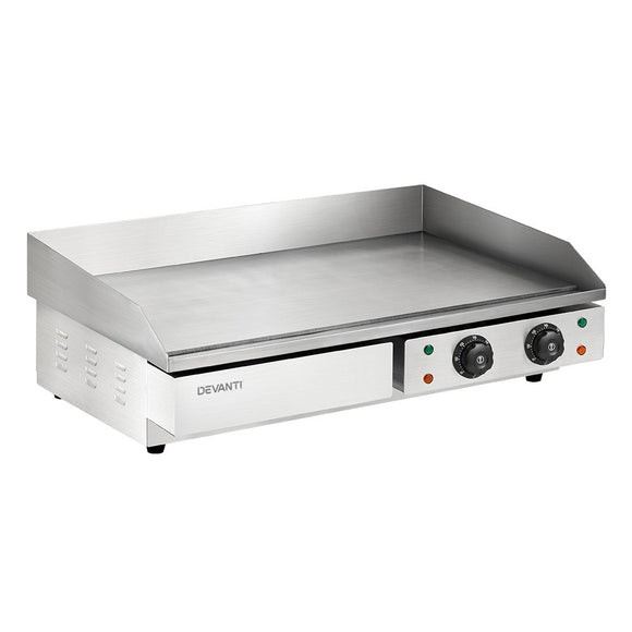 Devanti Commercial Electric Griddle 73cm BBQ Grill Plate 4400W - RnR Galore