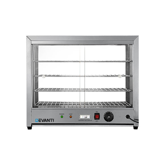 Devanti Commercial Food Warmer Hot Display Showcase Cabinet 64cm - RnR Galore