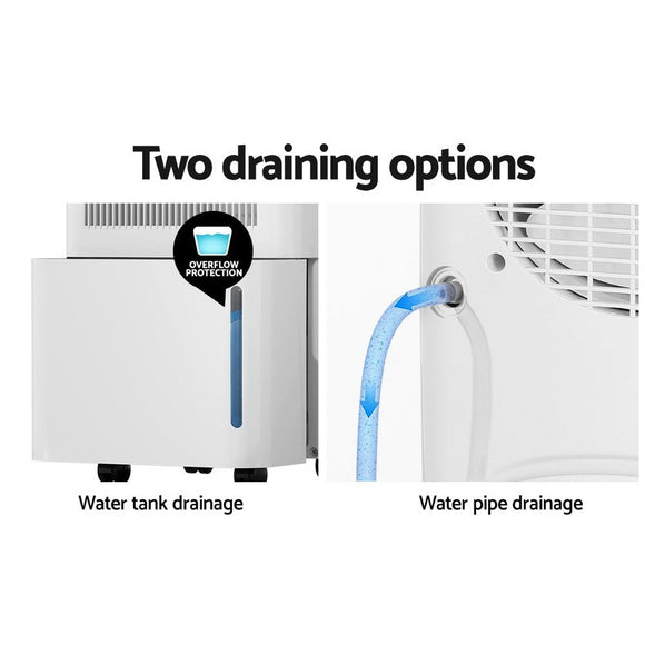 Devanti Dehumidifier 12L Air Purifier White - RnR Galore