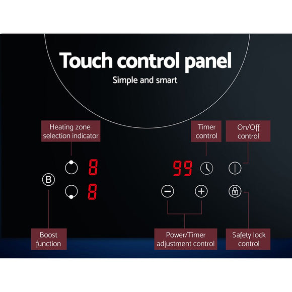 Devanti Induction Cooktop 30cm Electric Cooker - RnR Galore