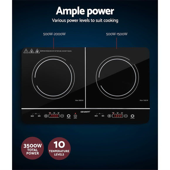 Devanti Induction Cooktop 60cm Portable Cooker - RnR Galore