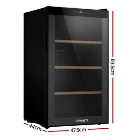 Devanti Wine Fridge Cooler 34 Bottles - RnR Galore