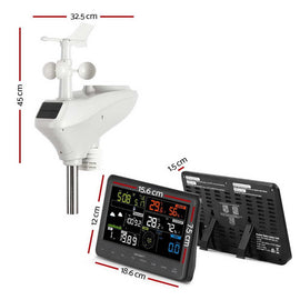 Devanti Wireless WiFi Professional Weather Station Solar Sensor LCD UV Light - RnR Galore