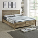Double Size Bed Frame Natural Wood like MDF in Oak Colour - RnR Galore
